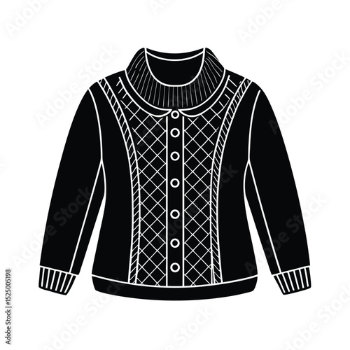 Rustic Sweater Women's Vector Illustration