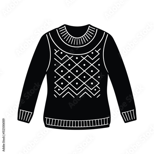 Traditional Elegant Pullover Vector Illustration