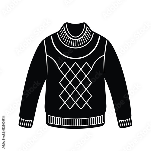 Women's Chunky Sweater Vector Illustration