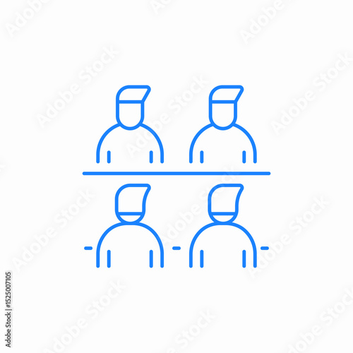 classroom view icon sign vector