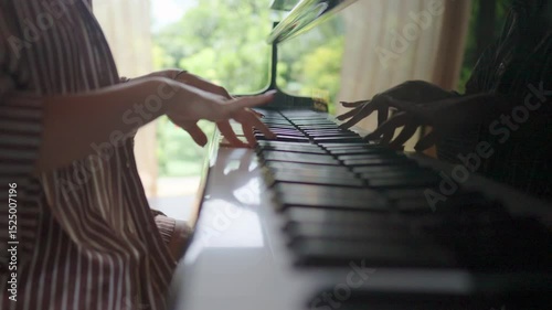 Experience the Elegant Piano Playing Set in a Beautiful and Natural Surrounding Environment