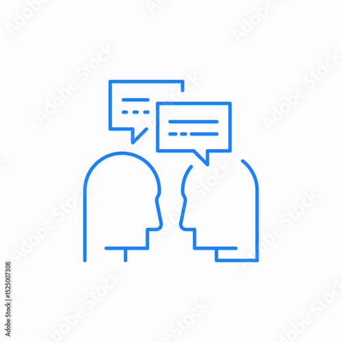 conversation dialogue icon sign vector