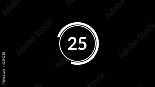 30 seconds countdown timer animation, from 30 to 0 seconds on transparent background. 30 second countdown timer, Countdown video.	 
