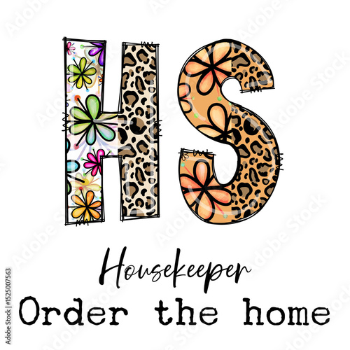 HS Housekeeper Order the Home Design with Leopard and Flower Patterns