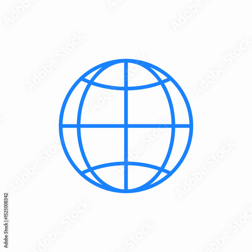 globe earth icon sign vector
