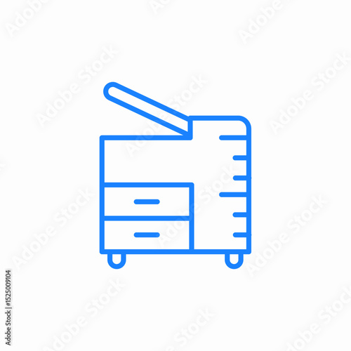 office copier icon sign vector