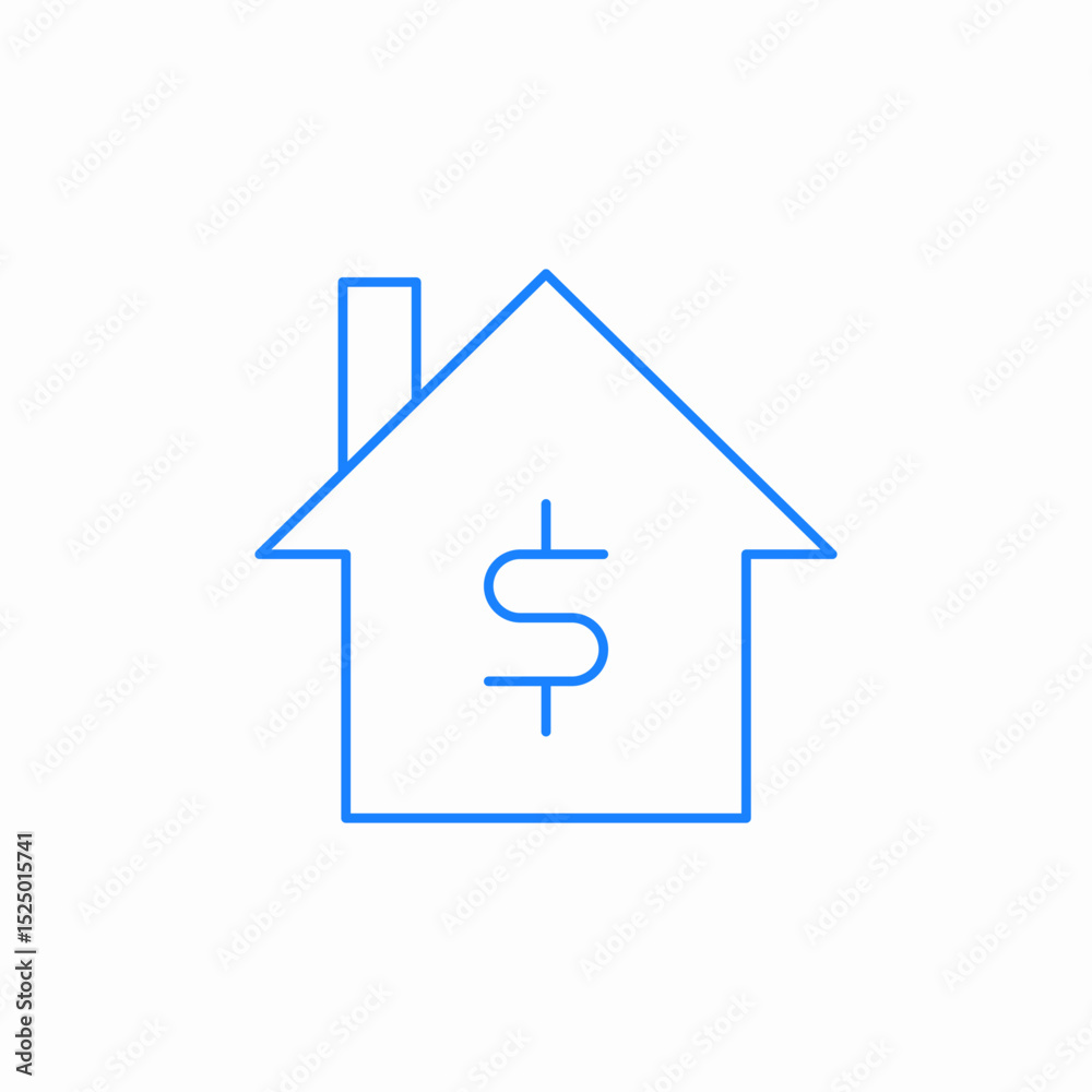 house price symbol icon sign vector house price symbol icon sign vector