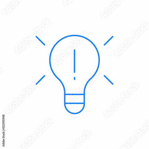 light bulb idea icon sign vector