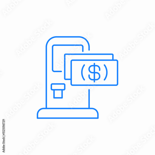 online loan payment icon sign vector