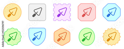 Editable trowel, shovel, cement vector icon. Construction, tools, industry. Part of a big icon set family. Perfect for web and app interfaces, presentations, infographics, etc