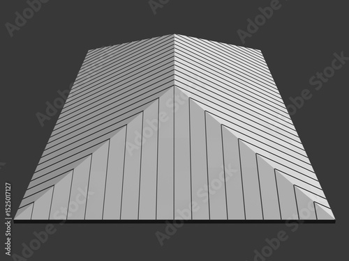 3D illustration of building component