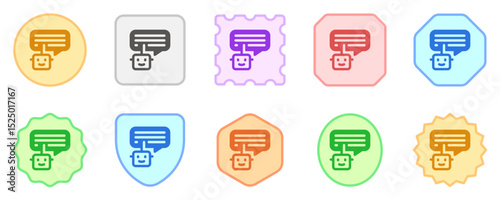 Editable chat bot, smart assistant vector icon. AI technology, artificial intelligence, computer. Part of a big icon set family. Perfect for web and app interfaces, presentations, infographics, etc