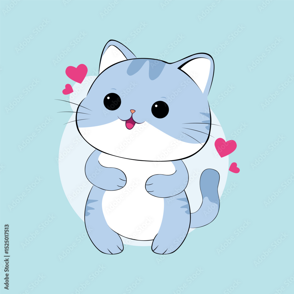 Fototapeta premium cute little cat with good quality and design