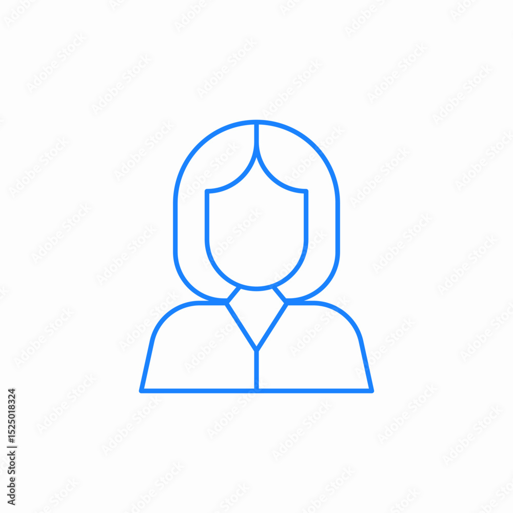 woman avatar profile icon sign vector woman avatar profile icon sign vector