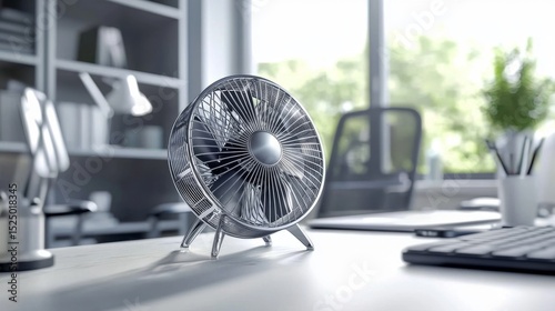 Functional and stylish mini fan perfect for office use