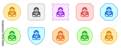Editable person planting a tree, plant, gardening vector icon. Environment, ecology, eco-friendly. Part of a big icon set family. Perfect for web and app interfaces, presentations, infographics, etc