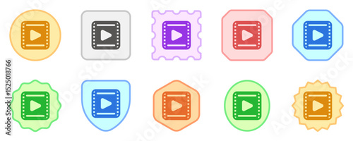 Editable movie clip, trailer vector icon. Movie, cinema, entertainment. Part of a big icon set family. Perfect for web and app interfaces, presentations, infographics, etc