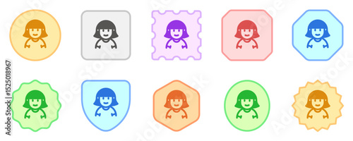 Editable woman with bob haircut avatar vector icon. User, profile, identity, persona. Part of a big icon set family. Perfect for web and app interfaces, presentations, infographics, etc