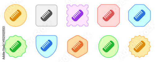 Editable hair comb vector icon. Barbershop, lifestyle, grooming. Part of a big icon set family. Perfect for web and app interfaces, presentations, infographics, etc