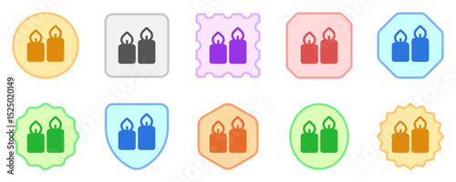 Editable candles vector icon. Wellness, spa, relaxation. Part of a big icon set family. Perfect for web and app interfaces, presentations, infographics, etc