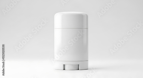 Blank White Deodorant Stick Mockup on White Background