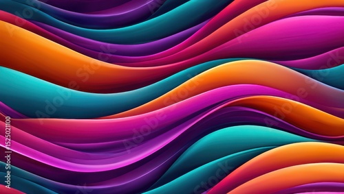 Vibrant, swirling waves of color flow seamlessly together in a mesmerizing abstract pattern
