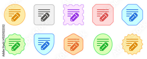 Editable pencil, writing vector icon. Email, text, app. Part of a big icon set family. Perfect for web and app interfaces, presentations, infographics, etc