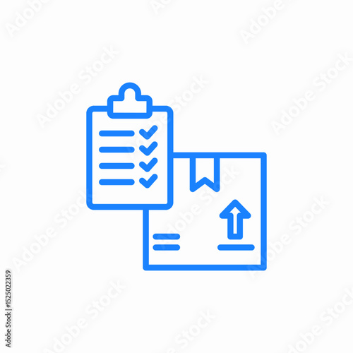 box checklist icon sign vector