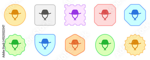 Editable brim hat vector icon. Outdoor, fashion, headwear. Part of a big icon set family. Perfect for web and app interfaces, presentations, infographics, etc