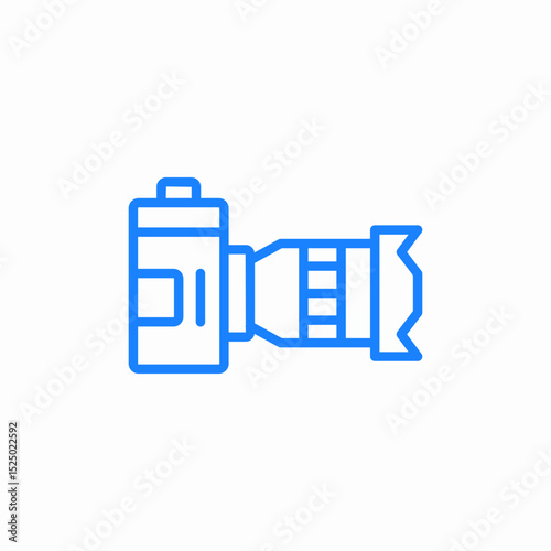 camera lens icon sign vector