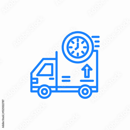 delivery time icon sign vector