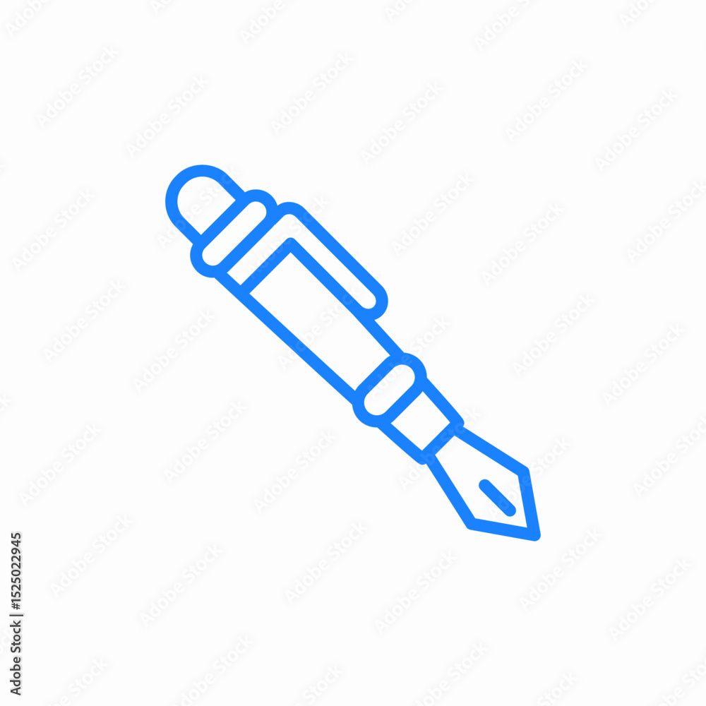 fountain pen icon sign vector