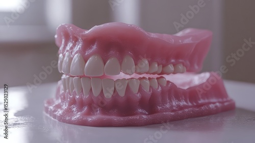 Early onset gum recession depicted in a high-quality D dental model