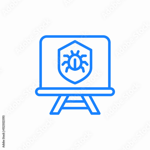 insurance protection bugs icon sign vector