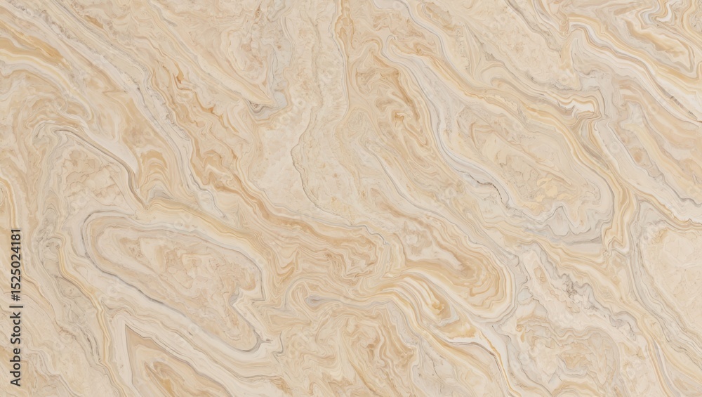 Obraz premium Swirling beige and cream marble texture, a captivating abstract pattern