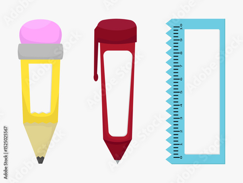 Back to School Stationery Set Pencil, Pen, and Ruler