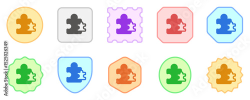 Editable puzzle game, puzzle pieces vector icon. Video game, game elements. Part of a big icon set family. Perfect for web and app interfaces, presentations, infographics, etc