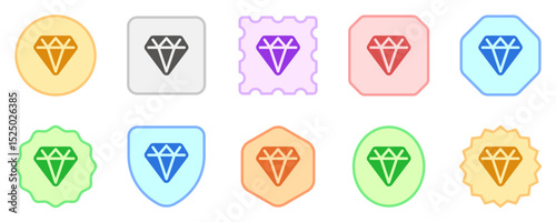 Editable diamond, wealth, treasure vector icon. Video game, game elements. Part of a big icon set family. Perfect for web and app interfaces, presentations, infographics, etc