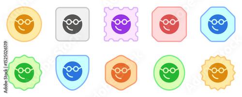 Editable smart glasses expression emoticon vector icon. Part of a big icon set family. Part of a big icon set family. Perfect for web and app interfaces, presentations, infographics, etc