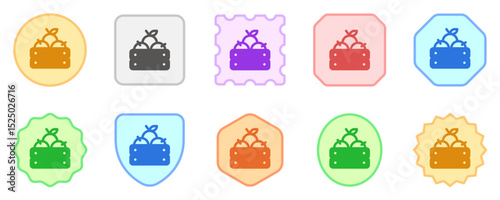 Editable apple crate vector icon. Fruit, farm, grocery, harvest. Part of a big icon set family. Perfect for web and app interfaces, presentations, infographics, etc