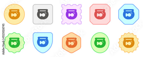 Editable fish bowl vector icon. Veterinary, animal, pet care, pet shop. Part of a big icon set family. Perfect for business, web and app interfaces, presentations, infographics, etc