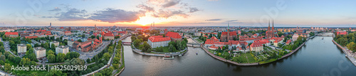 Wroclaw old town panorama