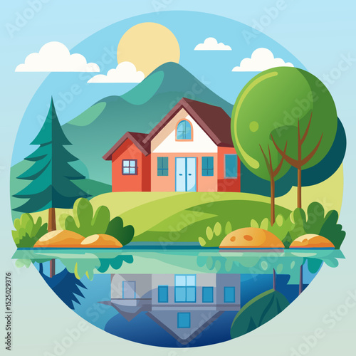 landscape with house