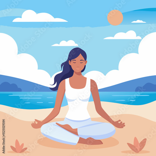 yoga on the beach