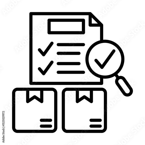 Quality Control Inspection single icon