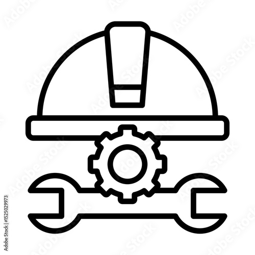 Technician Skilled Blue Collar Worker single icon