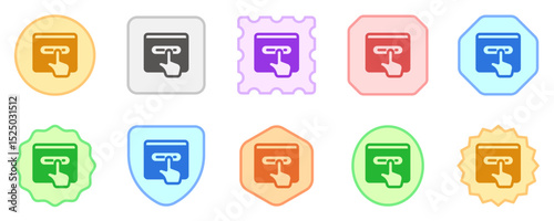 Editable press button vector icon. Part of a big icon set family. Perfect for web and app interfaces, presentations, infographics, etc