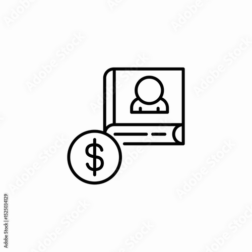 profile pricing icon sign vector
