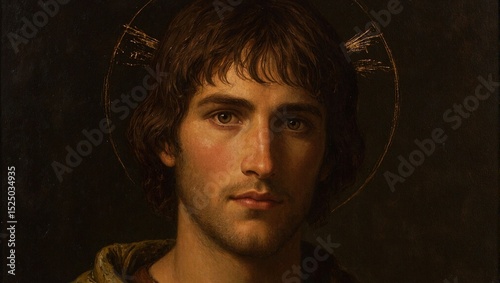 Saint john oil painting