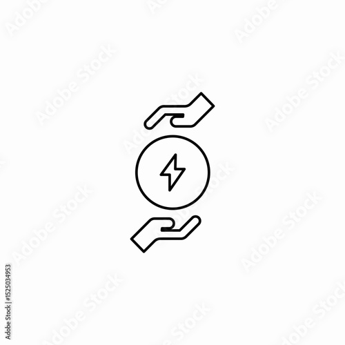 save energy icon sign vector